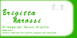 brigitta marossi business card